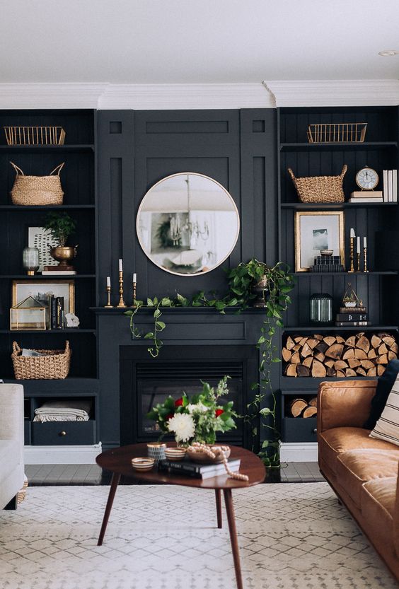 living-room-with-black-buit-in