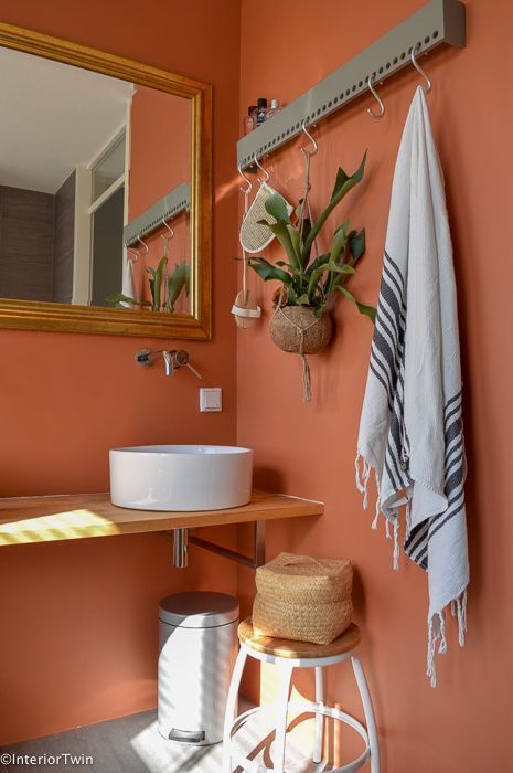 tangerine-paint-color-bathroom