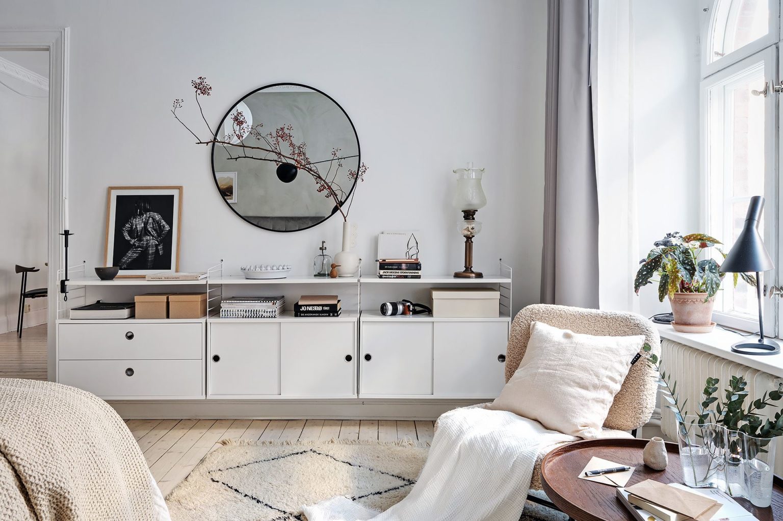 Picture of Simple Scandinavian Apartment With Lavish Minimalist Interior Design ...