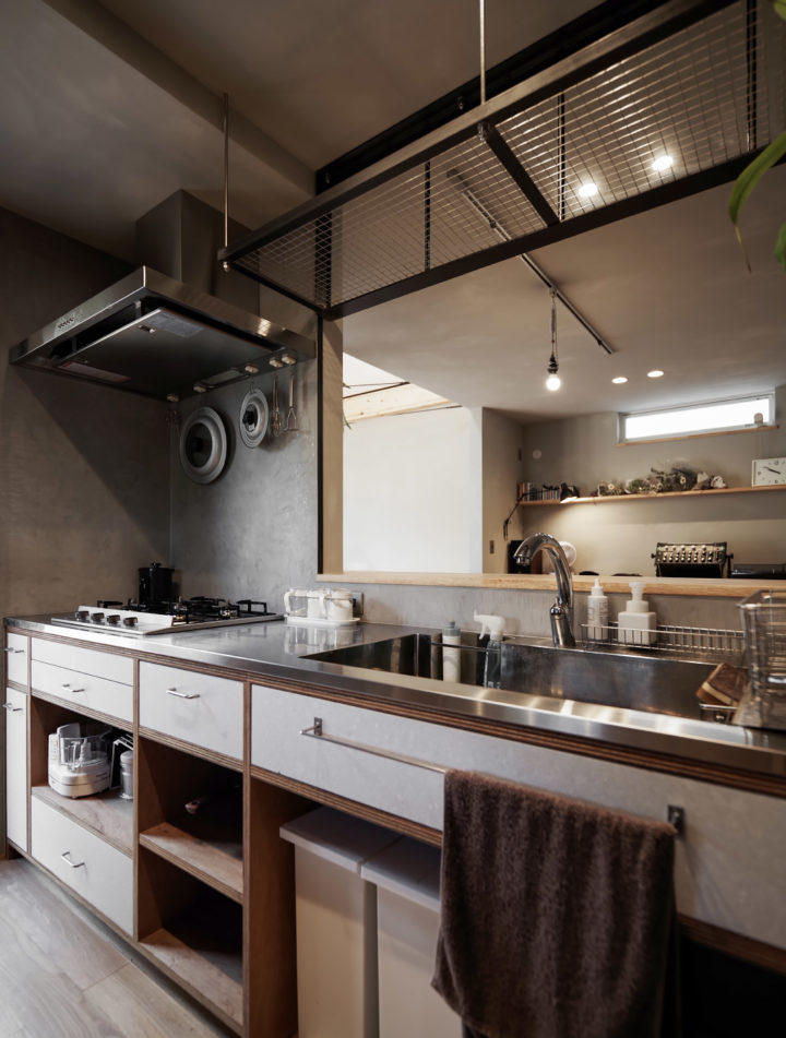 japanese industial interior design minimalist kitchen