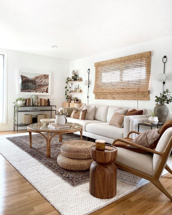 cozy cream and beige living room interior design style