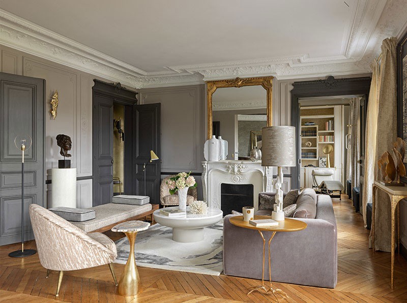 Parisian Living Room Interior Design 2