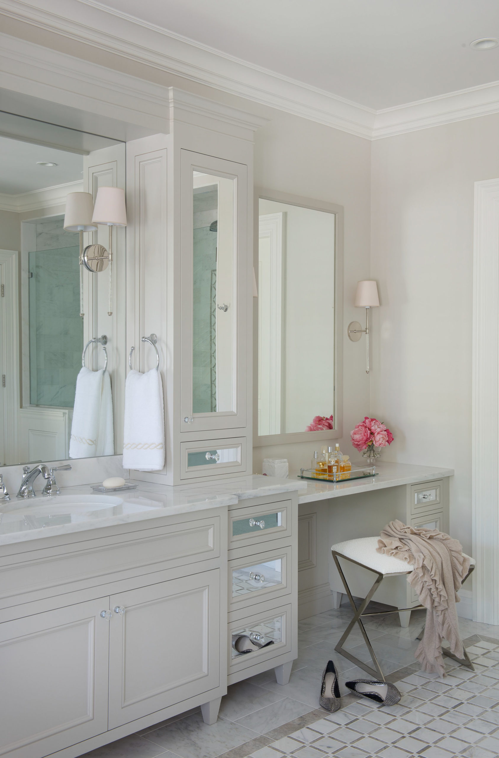 Master Bath with Dressing Table