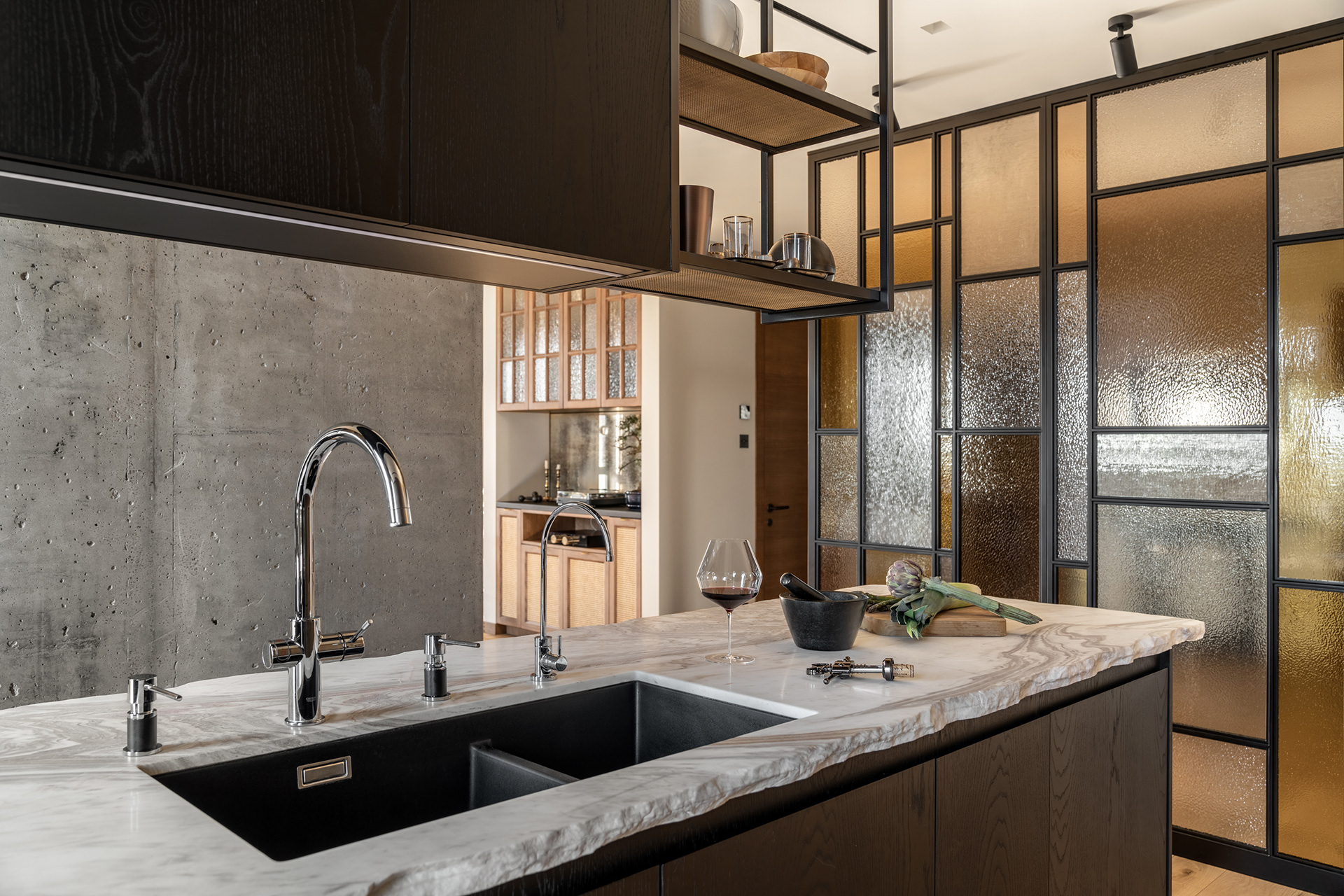Image showcasing Chicago Sunset: A Luxury Industrial Loft