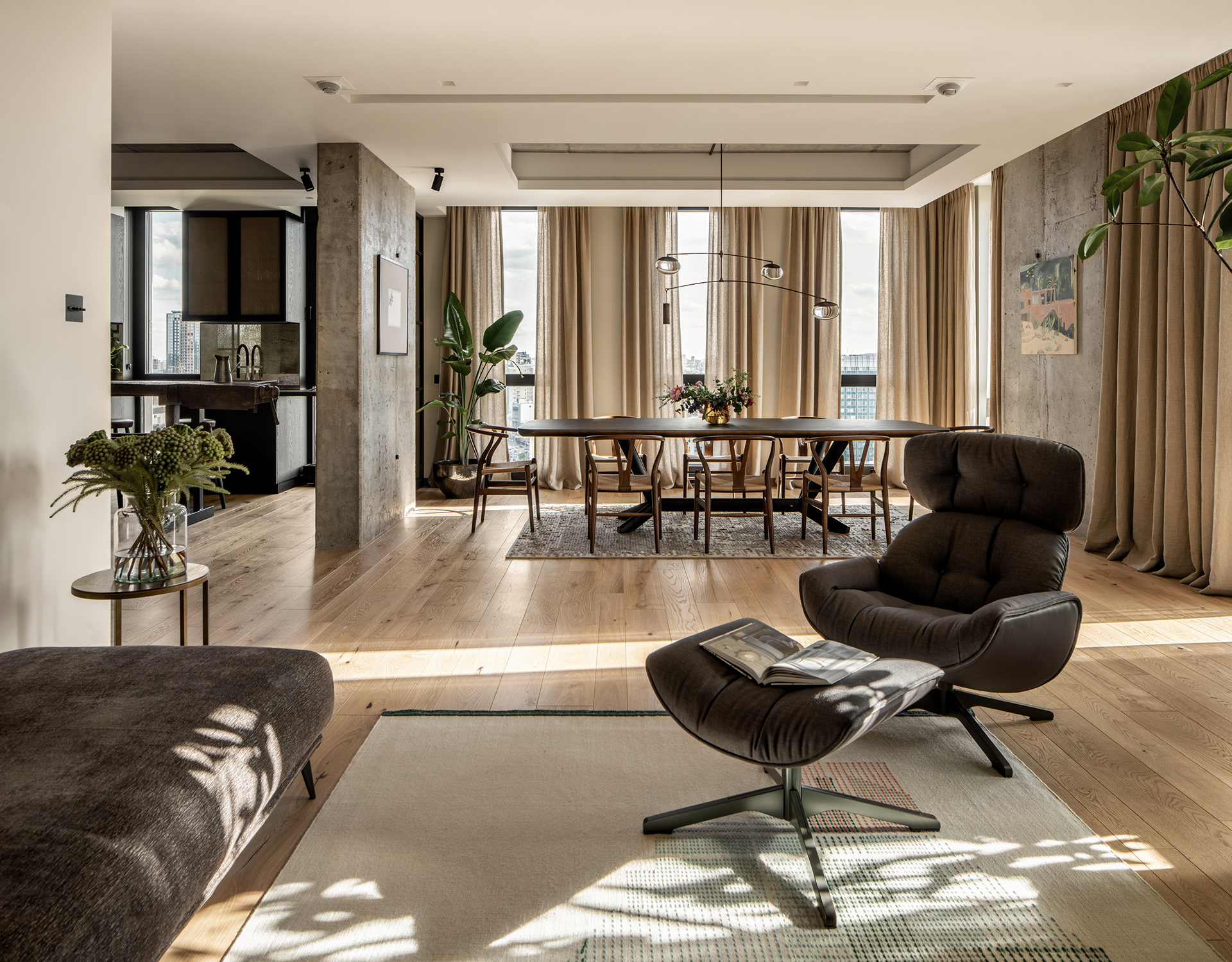 Chicago Sunset: A Luxury Industrial Loft