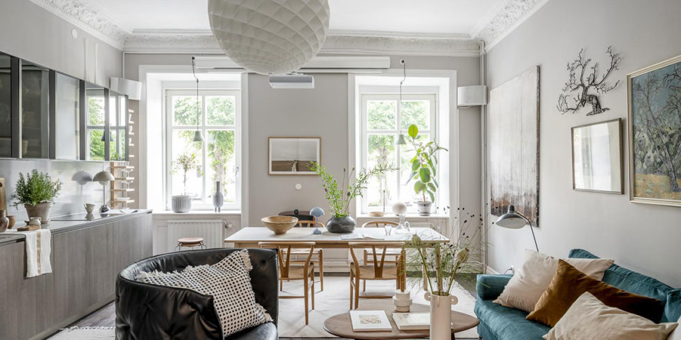 Modern Scandinavian Interior Design With a Vibrant Pop of Color