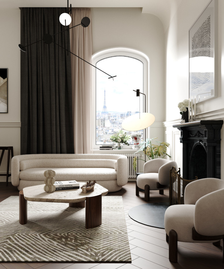 The Best Ways to Infuse Your Living Room With Authentic Parisian Charm
