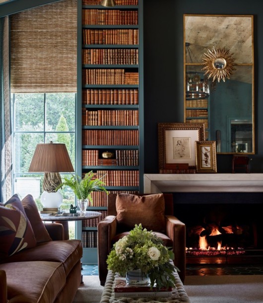 cozy curated corner from the library of Roger & Ann’s Belle Meade Blvd Home