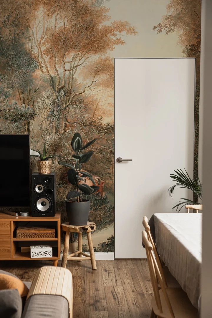 bucolic-artworkliving-room-wallpaper