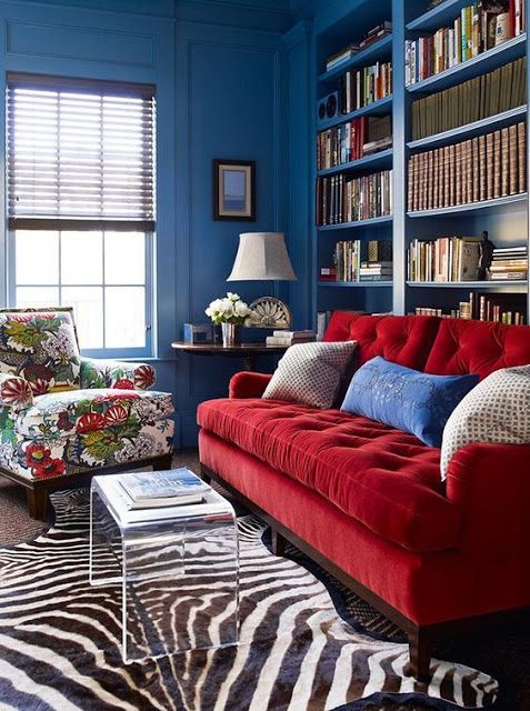 living-room-with-Red-Couch-12