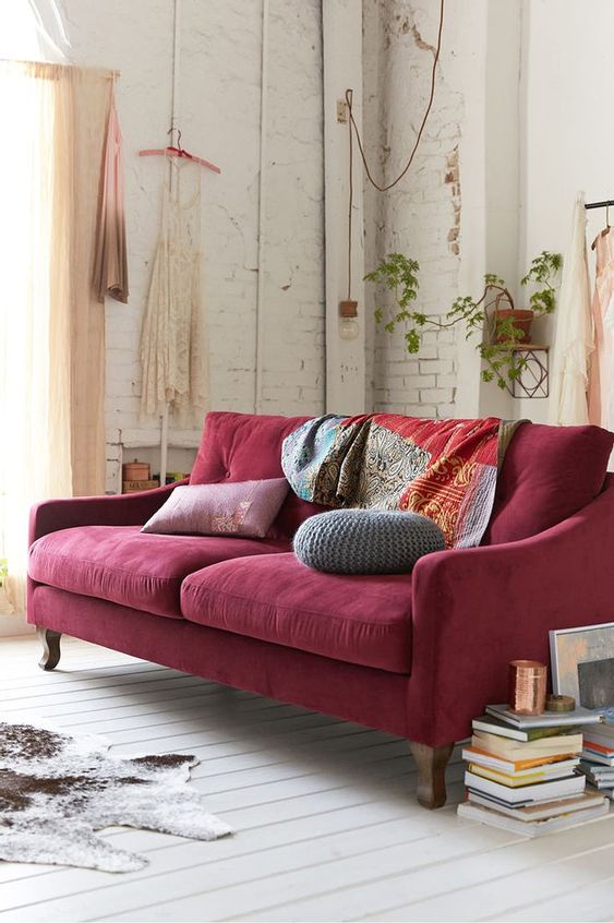 living-room-with-Red-Couch-6