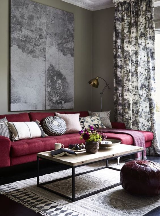 living-room-with-Red-Couch-9