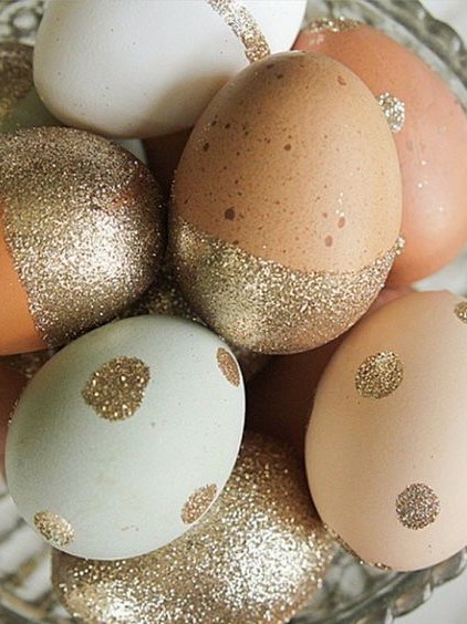 Glittery Easter Eggs