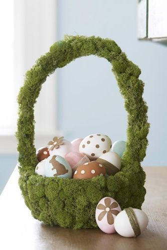Moss-Covered Easter Basket
