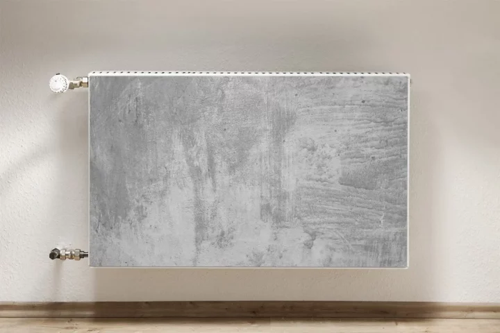 Gray concrete Printed Magnet radiator cover