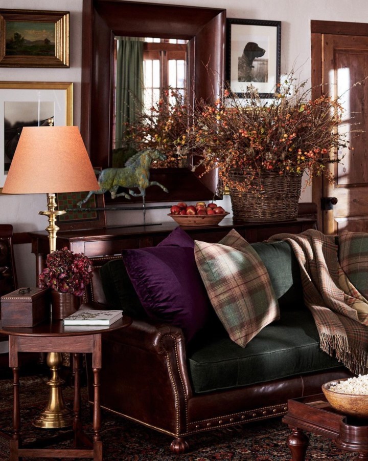 modern interpretation of a country home is brought to life with the Home Ralph Lauren Heritage Collection