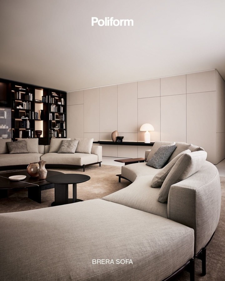 brere sofa new sofa system for Poliform, a perfect combination of classicism and modernity