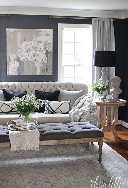 cancer  white, silver, and blue living room