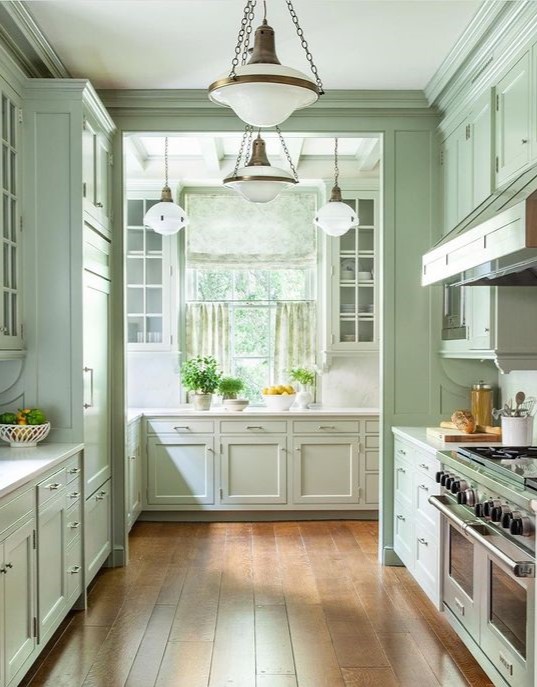 mint green kitchen design