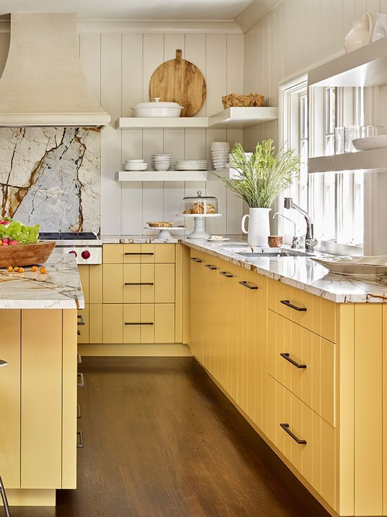 Mellow Yellow Kitchen Cabinets