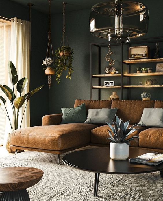 Brown Leather Sofa: Inspirational Living Room Ideas - Decoholic