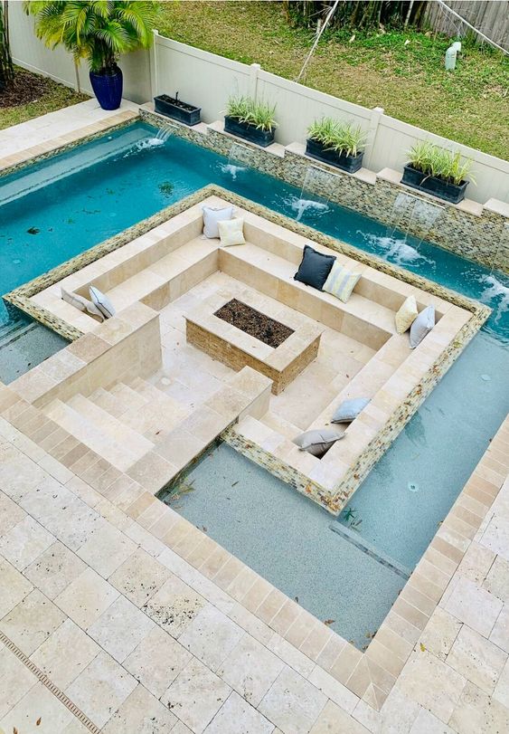 Luxury Pool with sunken lounge