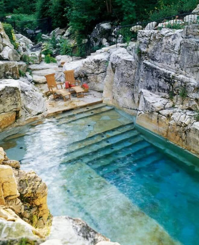 imestone quarry turned swimming pool