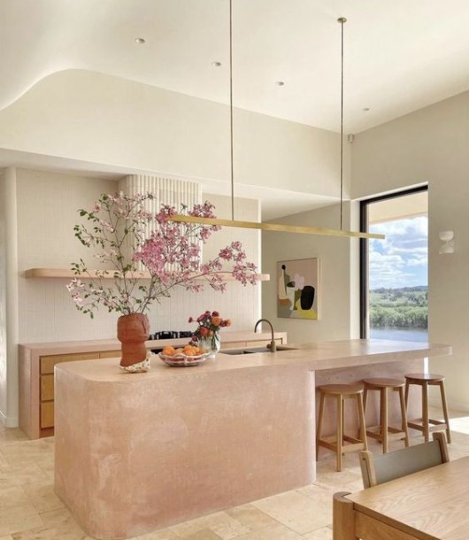 Inspirational Ideas For a Pink Kitchen