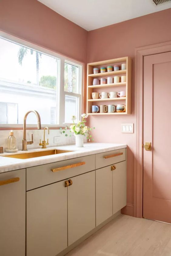 pink kitchen design 5