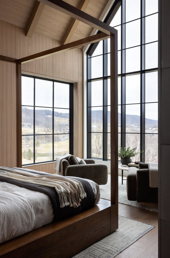 NY Hudson Retreat bedroom with a view