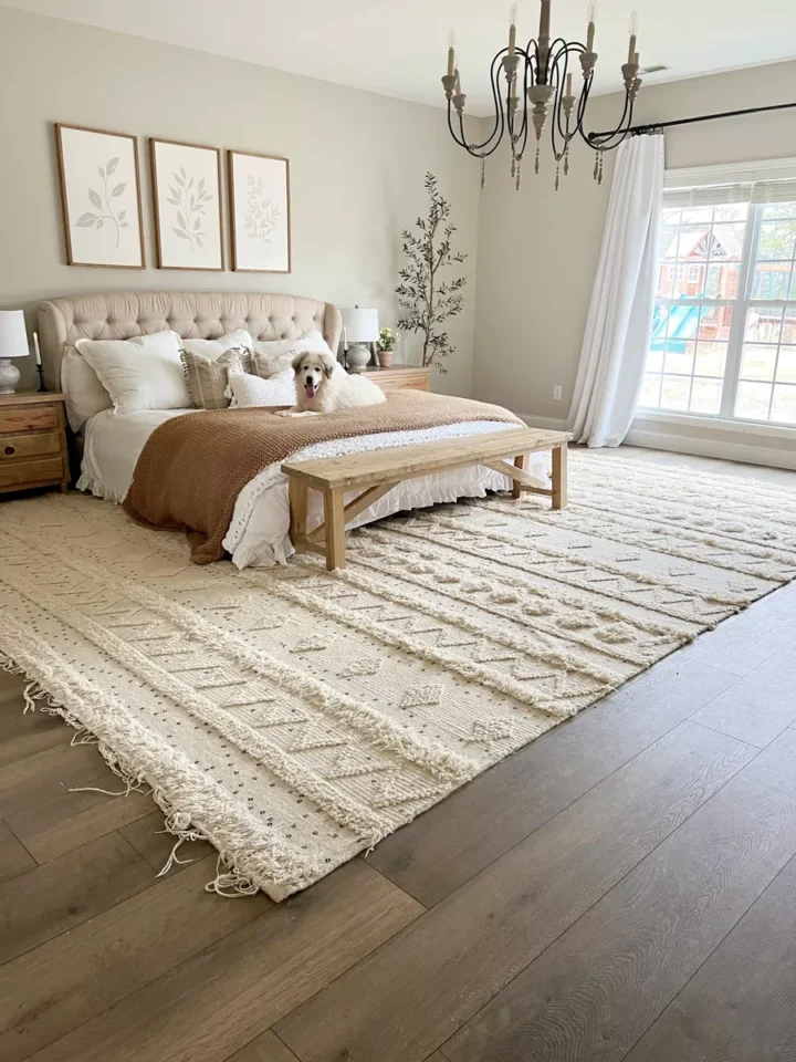 bedroom-white-rug-size