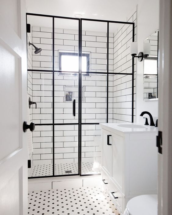 black-and-white-bathroom-with-black-faucet