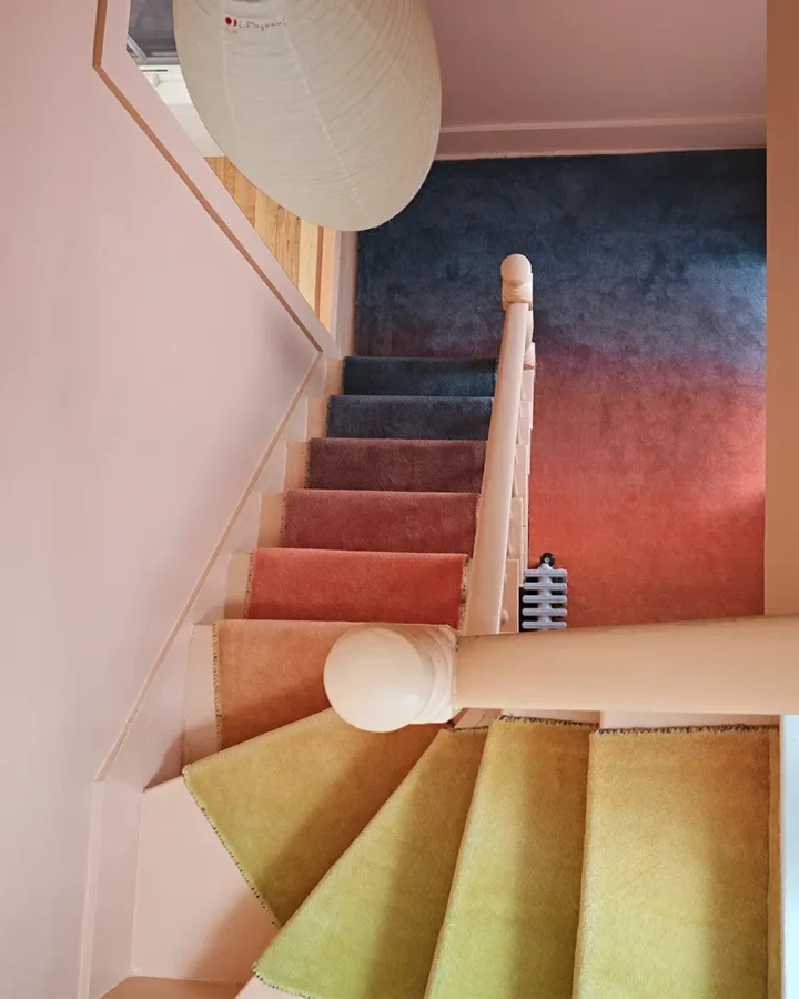 ombre carpet for stairs