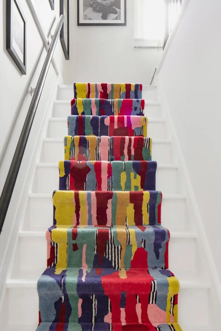 coloful carpait for stairs