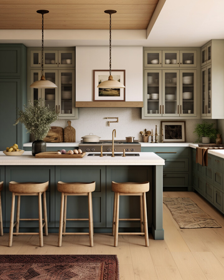 two-tone-color-kitchen-with-island