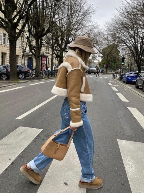 Shearling-outfit