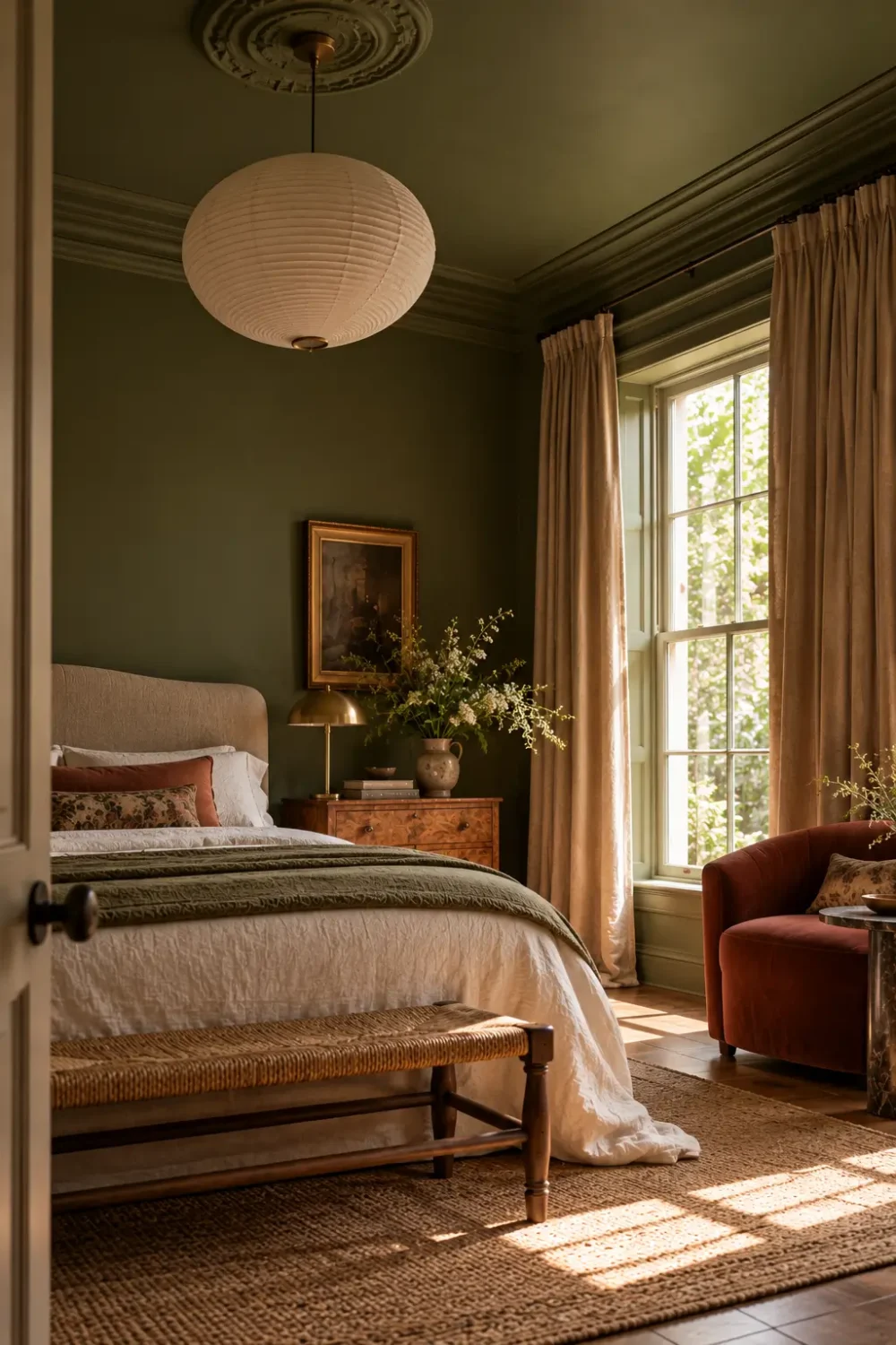 painted-ceiling-bedroom-color-drenching-ideas