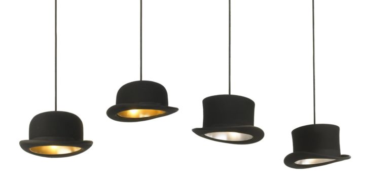 Jeeves and Wooster Hat Pendant Lights