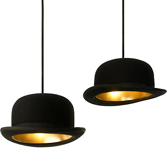 Jeeves and Wooster Hat Pendant Lights 3