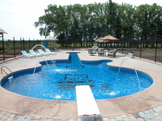 Swimming Pool shaped like a guitar aqua-tech